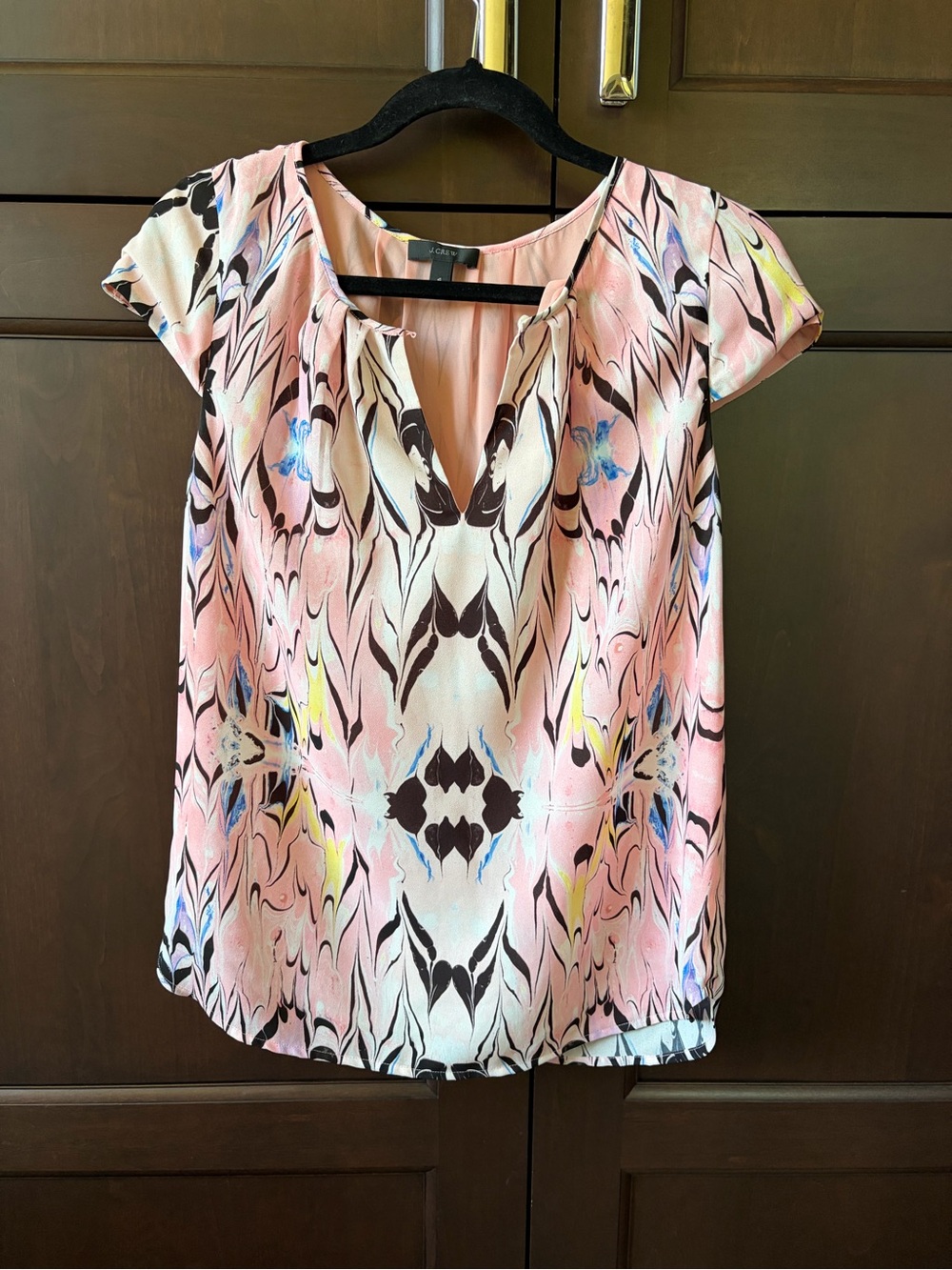 J Crew Cap-Sleeve Pink Women's Top